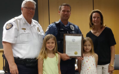 Crestview Middle SRO Andrew Budd Awarded Mayoral Commendation